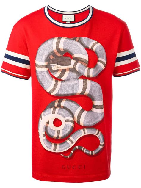 gucci red snake t shirt